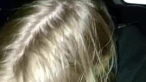 Sexy Girl Sucks At Truck Back