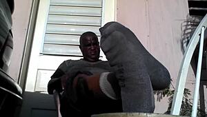 Does this bear master need a slave for his feet?