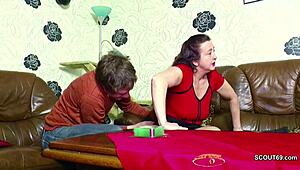 German boy tricks step-mom into first wild fuck. Taboo roleplay heats up fast.