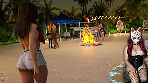 Steps of Debauchery 31: Sexy Babes Heating Up Beach