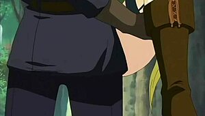 big step brother cums inside his petite 18+ step sister in an outdoor hentai bondage scene