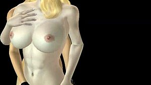 animated 3d cartoon lesbian girls rubbing pussies and fucking from behind