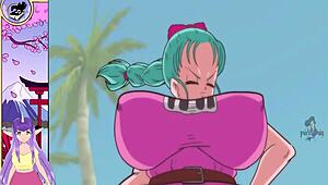 bulma licking monster cock in dragon ball hentai