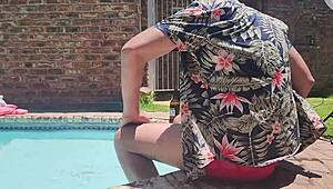 Old fat guy gets his cock sucked intensely by hotel girl