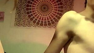 Evil femdom gives monster cock a blowjob.