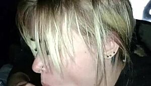 Sexy Girl Sucks At Truck Back