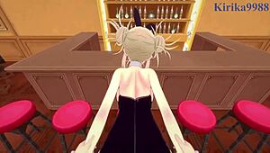 Himiko Toga and Izuku Midoriya in steamy hentai action