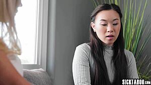 Once, nanny milf Spencer Scott started fucking hot Asian teen Kimmy Kimm’s perfect ass