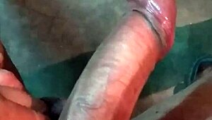 Amateur with HUGE COCK MASTURBATES solo at home