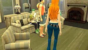 Nico Robin getting her big tits fucked by Luffy?