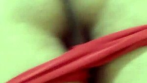 horny bbw milf fingers her shaved pussy in homemade solo