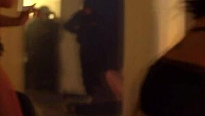 Blonde with big tits gets throat slammed in wild roleplay. A mature milf dominates the scene.