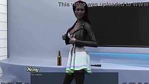 3D cartoon with a black MILF who is going down with the spaceship