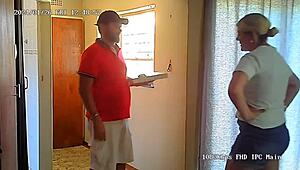 spycam catches slut wife cheating in homemade footage