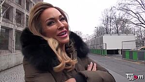 gorgeous milf aubrey black gets her clothes ripped and deepthroats french guy passionately