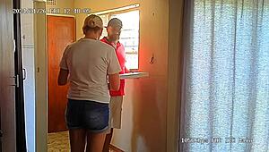 spycam catches slut wife cheating in homemade footage