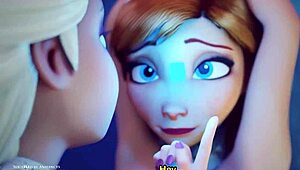 Cold day, anime characters warm up with big ass action