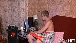 Boy Sits And Stares At Teen Couple