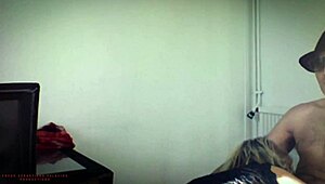 Slutty landlord says, pay rent late, now give me that doggystyle.