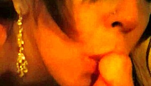 amateur friend gives girlfriend a blowjob in homemade video