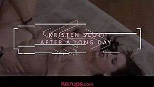Kristen Scott Feels Oil Glide During Epic Fucking Session With Intense Emotions.