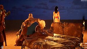 intriguing wildlife group orgy in 3d hentai