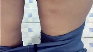 Hidden camera, mature latina ann worships ass?