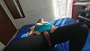 hey, wanna see my latina stepmom’s huge cameltoe in spandex?