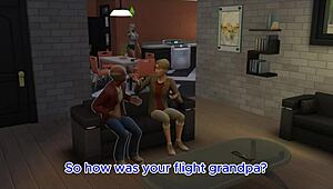 Grandpa's visit at the wedding