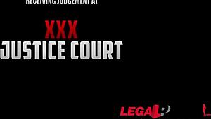 omg sexy lawyer helena valentine gets dp at court with hot babe aisha gp362 😍