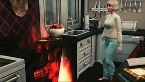 Scream 1996 Intro Remake in Sims 4 Halloween Bold Action