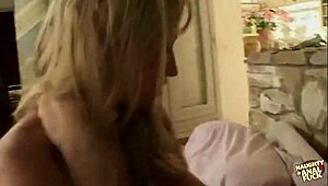 Tina fine rides and bends over on the sofa for both holes, he groans.