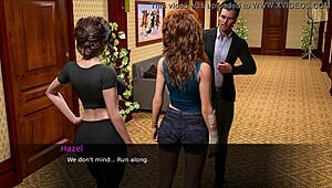 nursing charlotte and hazel back to pleasure at their old college, with big tits and asses