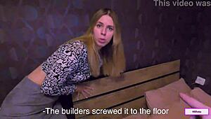 The stepson dives into stepmother's big ass for wild doggystyle. Family fantasies unfold in raw creampie action.