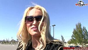 Hey slut, take this huge cumshot on your tiny boobs and face!