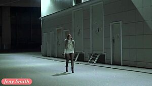 Russian Beauty Jeny Smith in Transparent Tights