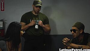 hey pretty latina, how’d ya handle that immigration officer pounding?