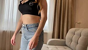 Real Cheating! Russian Amateur Bangs Husband’s Friend in Tight Homemade Action!