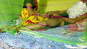 newly married bahu catches sasur masturbating then gets fucked in desi hindi