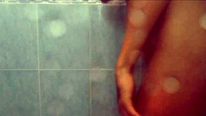 Latina teen amateurs indulge in kinky shower pee fetish