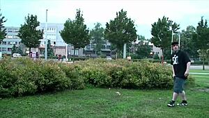 alexis crystal got banged on the street by two teen 18+ guys in a wild public orgy