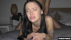 Rough Anal Makes Sasha Sparrow Cum, Her Ass Never Recovered
