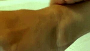 granny mariaold swaps stockings and enjoys foot worship in a mature session