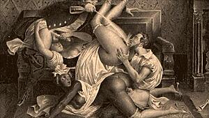 vintage illustration of antique retro cartoon