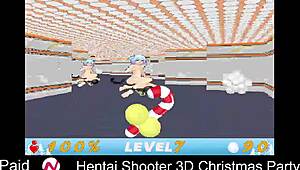 Hentai Shooter 3D Christmas Party! Unbelievable Anime Action