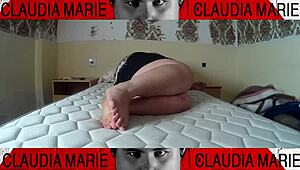 amateur says, 'watch me stuff panties deep in her pussy?'