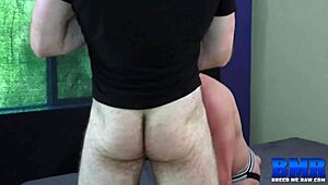 Just chilling as blindfolded DILF Dale Savage gets bred raw by Sean Knight in Breedmeraw action.