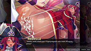 Pirate-Booty And The Bukkake Buccaneer Rebecca H Scene 1