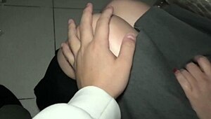 Cute Japanese short-haired girl from Tinder banged in hotel.