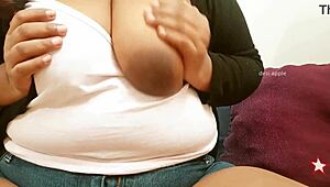 omg, my asian aunty's huge boobs got me goin crazy...